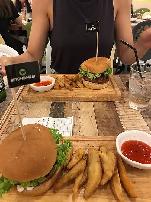 Beyond burgers at Nature Cafe 自然素食 - Bukit Merah in Central Singapore