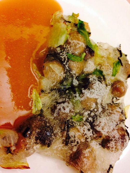 Special mushroom crepe made of yam flour at Spring - Heping East Road in Taipei