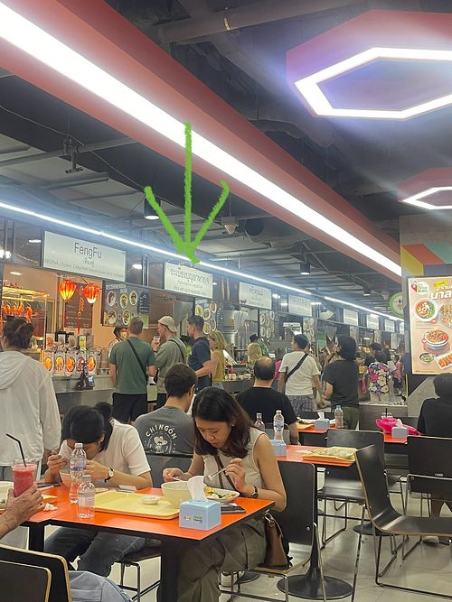 Make a right when you entered the 6th floorr  at Rabiengboon - MBK in Bangkok