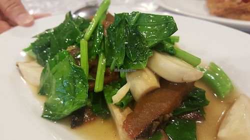 Ka-Nah Pra-Khem at The Vegetarian Cottage in Bangkok