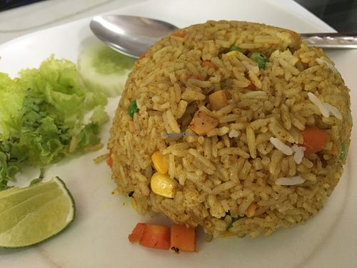 Curry Fried Rice at Ruyi Vegetarian in Bangkok