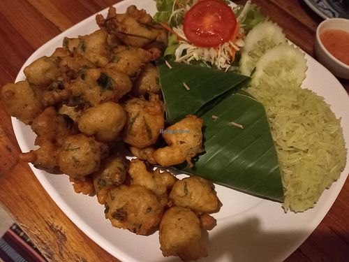 Fried potato dish at Aum in Chiang Mai