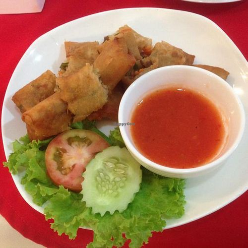 spring rolls at Five Star J Restaurant in Pattaya