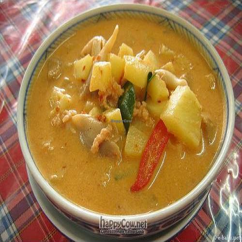 Masaman curry at Five Star J Restaurant in Pattaya