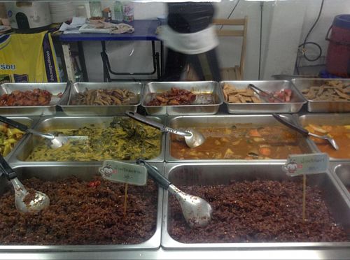 buffet at Hesan Vegetarian in Phuket