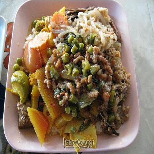 Spicy offerings from buffet, located on Soi Phuthon (@ corner Ranong Rd) next to Ruam Jay Vegetarian Mart (a temporary set-up for veg festival??) at Ruam Jai Ahaan Jei in Phuket