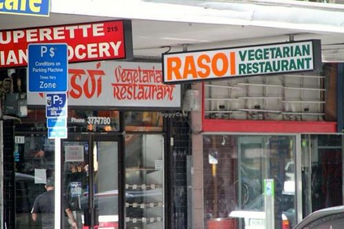 Shopfront at Rasoi Vegetarian Restaurant in Auckland