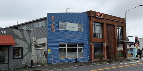 from Kilmore Street at Piko Wholefoods Co-operative in Christchurch