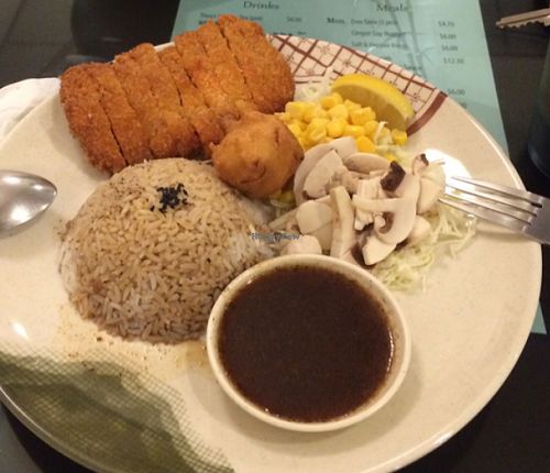 "Hainan chicken" at Thea Vegetarian Tea Garden in Adelaide