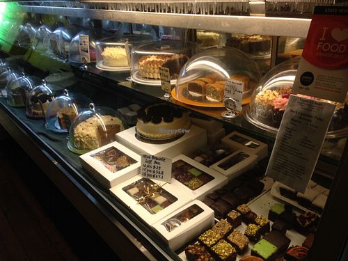 Vegan cakes from the shop bit at Green Gourmet in Newtown