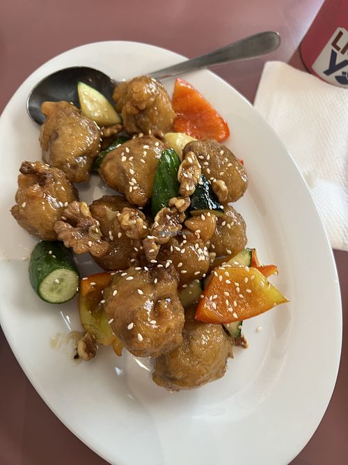 Fried gluten dish  at Mother Chu's Vegetarian Kitchen in Sydney