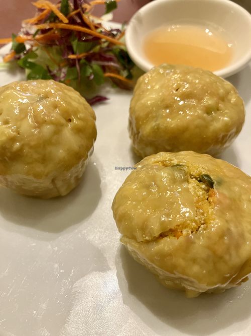 Dim sim (a bit too sweet, too much carrot)  at Mother Chu's Vegetarian Kitchen in Sydney