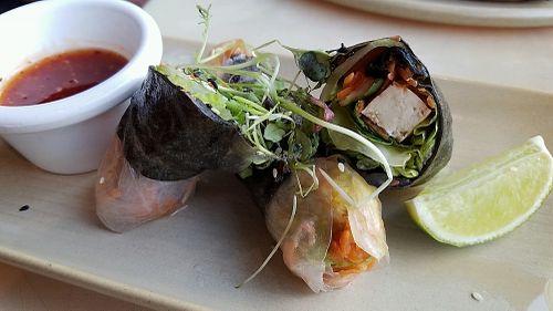 fresh rolls at Vegie Bar in Fitzroy