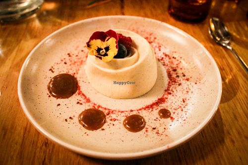 panna cotta at Vegie Bar in Fitzroy