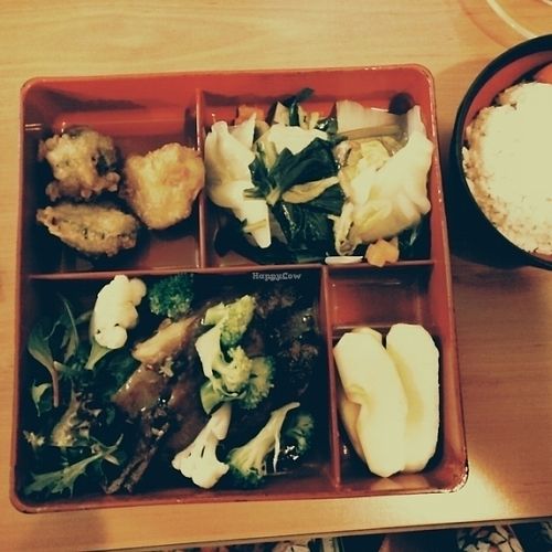 Bento box style specials every day  at Fo Guang Yuan in Melbourne