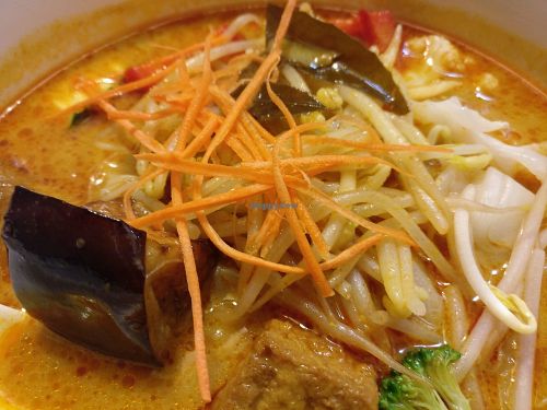 aromatic curry laksa at Fo Guang Yuan in Melbourne