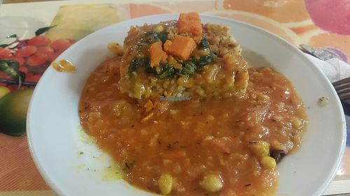 vegan casserole  at Regenbogen Reformhaus in Vienna