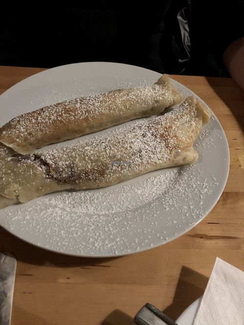 vegan pancakes without vanilla sauce at Rupp's Vegetarisches Pub   in Vienna