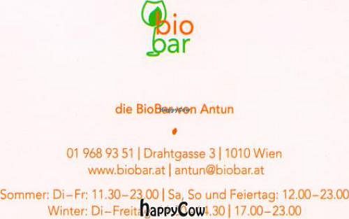 at Bio Bar von Antun in Vienna