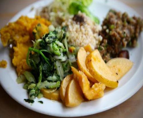 vegan lunch at den teepot in brussels at Den Teepot in Brussels