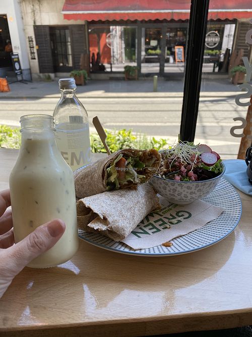 Kebab wrap and that SAUCE  at Greenway in Ghent