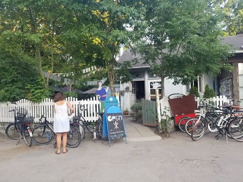Outside at Morgenstedet in Copenhagen