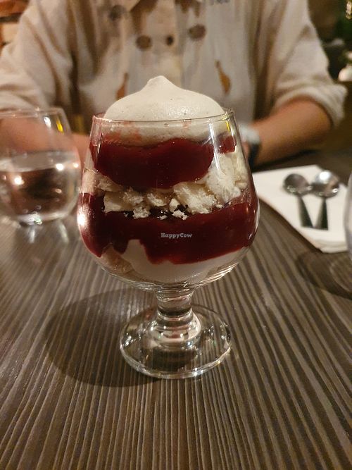 Vegan eton mess! My first, very cool at Food For Friends in Brighton