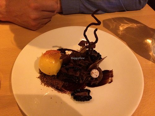 Chocolate pudding  at Terre a Terre in Brighton