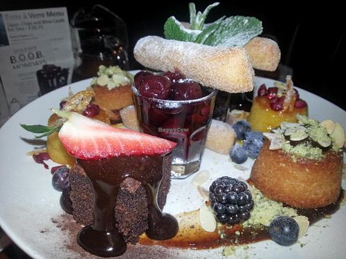 Dessert layer, vegan cream tea, Terre a Terre at Terre a Terre in Brighton