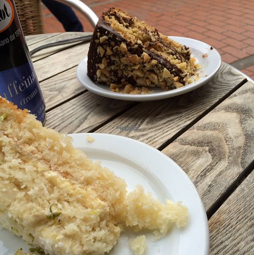 coconut and lime cake & Chocolate and peanut butter cake  at Wai Kika Moo Kau in Brighton
