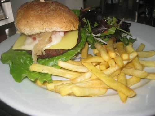 Warehouse burger at The Warehouse Cafe in Birmingham