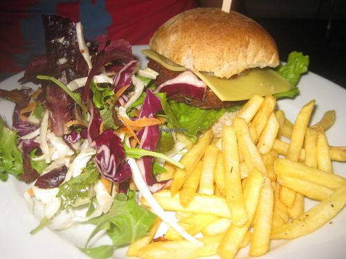 BBQ burger at The Warehouse Cafe in Birmingham