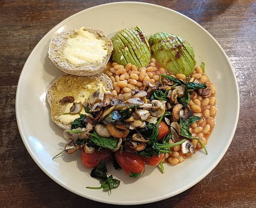 Full English Breakfast at The Magic Cafe in Oxford