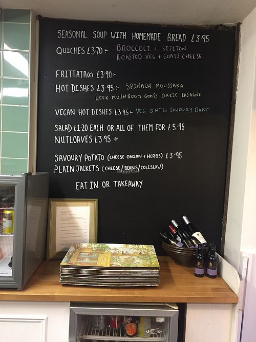 Menu  at The Good Life Wholefood Restaurant in Shrewsbury
