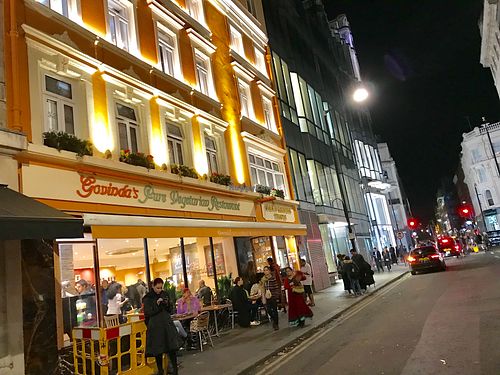 store front at Govinda's in London