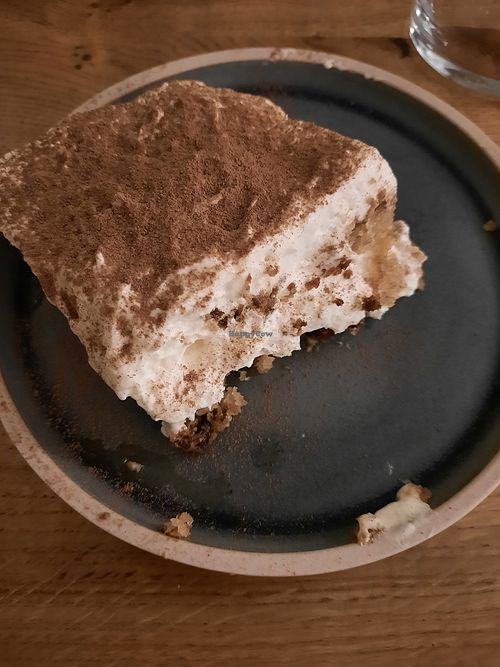 White chocolate tiramisu at Mildreds - Soho in London