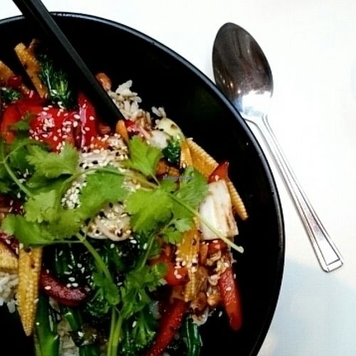 Vegan pad Thai  at Mildreds - Soho in London