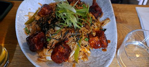 Kimchi rice & tofu at Mildreds - Soho in London