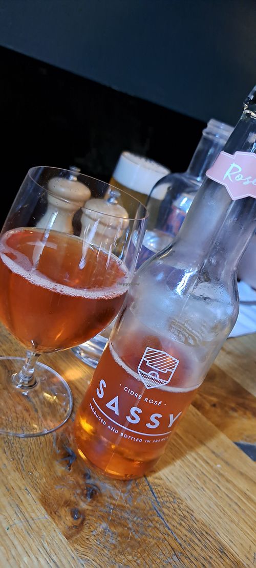 Rose cider at Mildreds - Soho in London