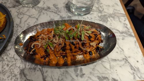 Braised cabbage at Mildreds - Soho in London