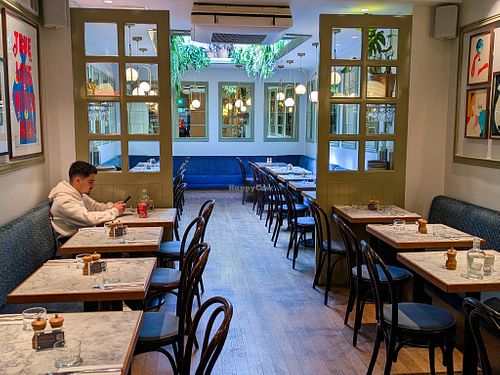 One of several dining rooms at Mildreds - Soho at Mildreds - Soho in London