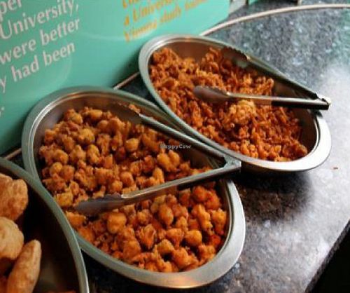 vegan appetizers at Indian Veg Bhelpoori House at Indian Veg Bhelpoori House in North London