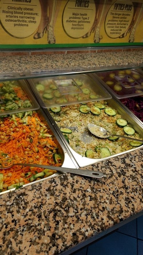salad at Indian Veg Bhelpoori House in North London