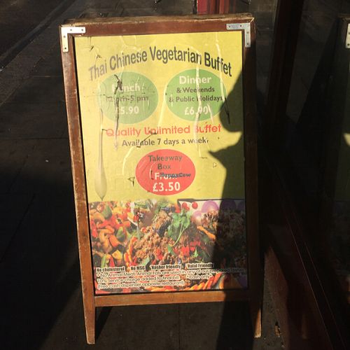 sign outside  at Dou Dou - Qing Buffet in North West London