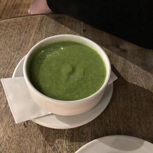 The tastiest broccoli soup ever! #Veganuary at Riverside Vegetaria in Kingston Upon Thames