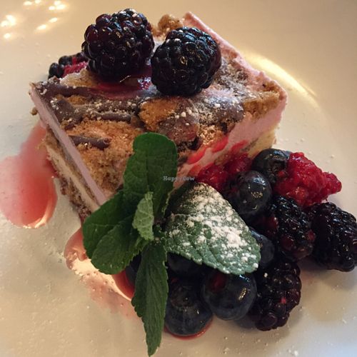 ice cream with cookie pieces  at Manna London Restaurant - Maybe closed in North West London