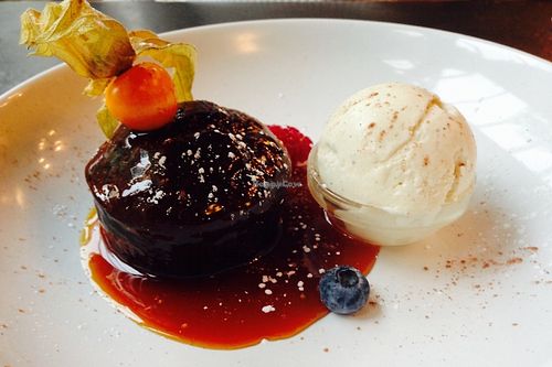 Sticky toffee pudding  at Manna London Restaurant - Maybe closed in North West London