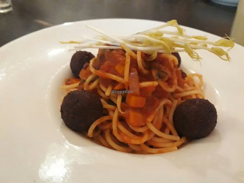 Spaghetti veatballs at Manna London Restaurant - Maybe closed in North West London