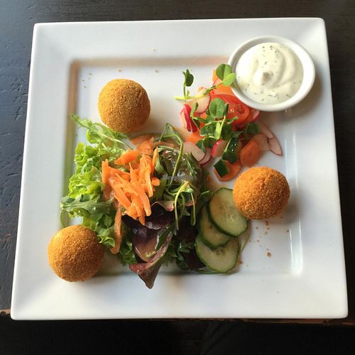 cashew cheese croquettes at Manna London Restaurant - Maybe closed in North West London