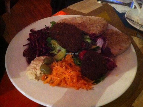 Falafel salad at Fuel in Manchester
